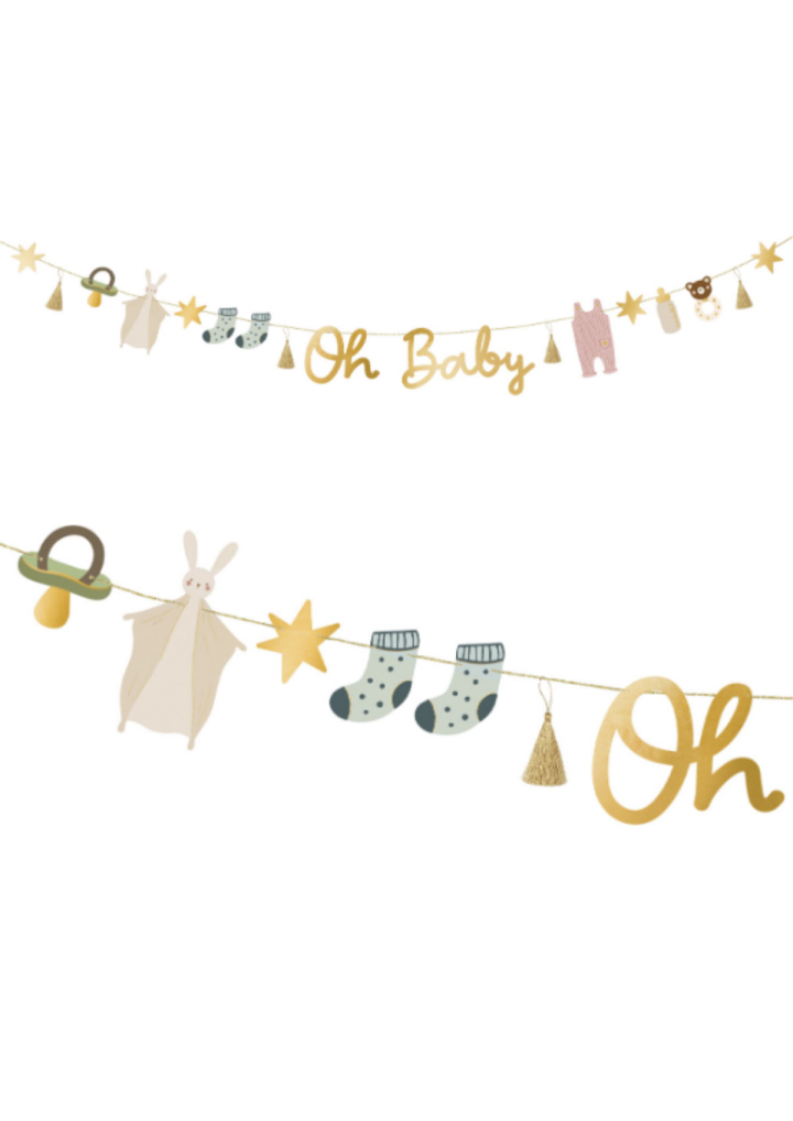 Girlanda OH BABY róż dziewczynka